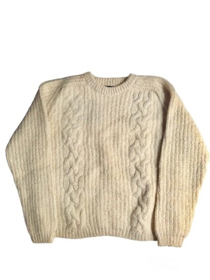 Vintage GAELTARRA 100% Wool Aran Knit Sweater Made In Republic of Ireland (Size : M)