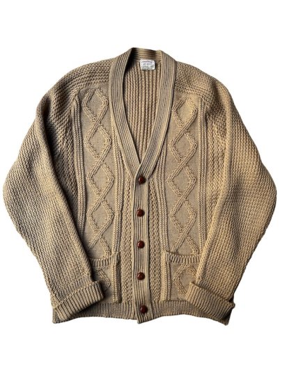 60-70's Vintage St.Michael Aran Knit Cardigan Made in Britain