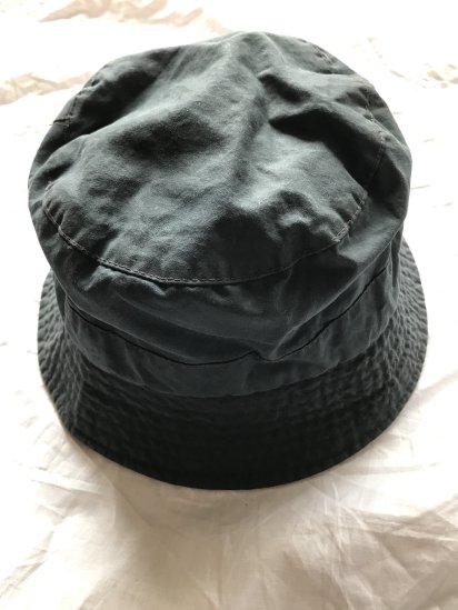 90-00's 3 Crest Barbour Oiled Cotton Sports Hat Made in England (Size : M)