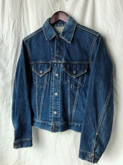 60's Vintage LEVI'S 557 Denim Jacket Made in USA (Size : approx 36~38)