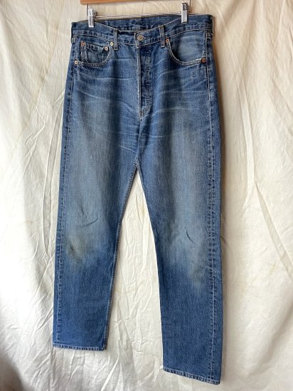 Old Levi's 501 Denim Made in Spain (Size : 34×36)