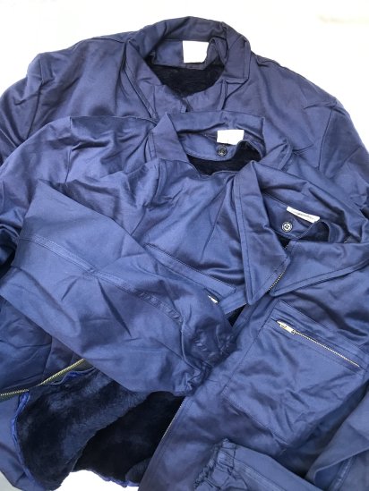 90's Dead Stock Italian Work or Military Jacket with Pile Lining