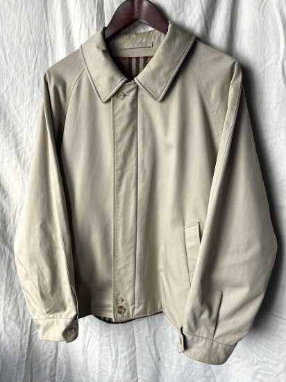 90's Vintage Burberrys P/C Gaberdine Harrington Jacket with Wool Lining