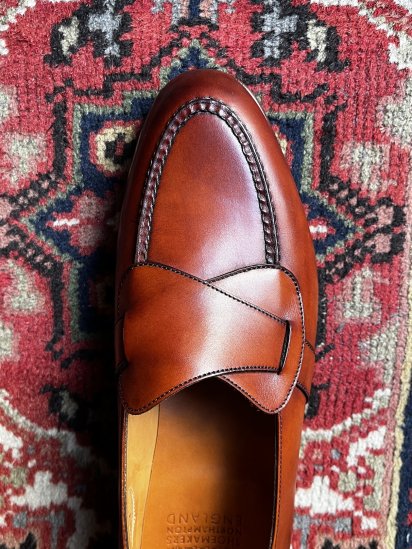 Edward Green Lulworth Butterfly Loafer Made in England (SIZE : UK 7E) /  Rosewood Antique - ILLMINATE Official Online Shop