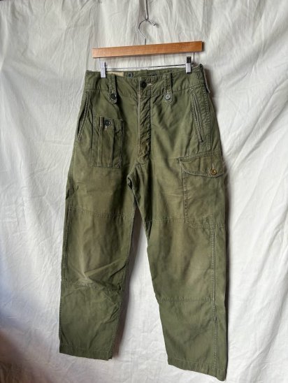 60's Vintage British Army 1960 Pattern Combat Trousers (Size : approx 3429)