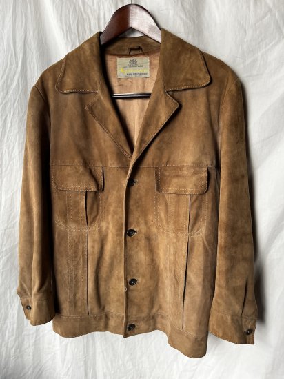 Vintage Aquascutum Suede Jacket Made in England (Size : 42)