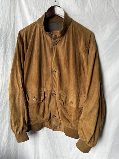 <img class='new_mark_img1' src='https://img.shop-pro.jp/img/new/icons50.gif' style='border:none;display:inline;margin:0px;padding:0px;width:auto;' />Unknown Vintage Balster Style Suede Blouson Made in Italy (Size : 52)