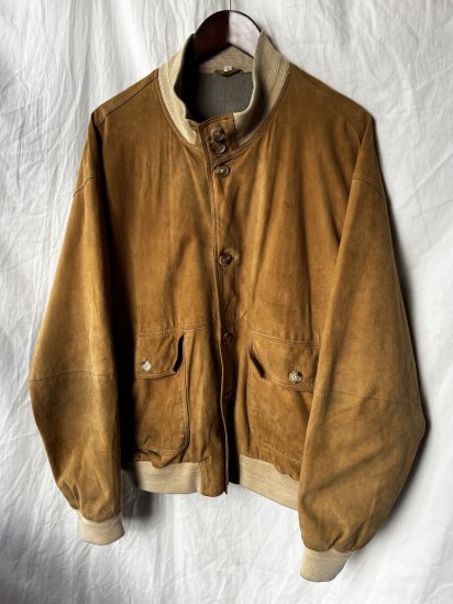 <img class='new_mark_img1' src='https://img.shop-pro.jp/img/new/icons50.gif' style='border:none;display:inline;margin:0px;padding:0px;width:auto;' />Unknown Vintage Balster Style Suede Blouson (Size : L)
