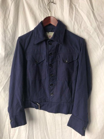 <img class='new_mark_img1' src='https://img.shop-pro.jp/img/new/icons50.gif' style='border:none;display:inline;margin:0px;padding:0px;width:auto;' />50's Vintage Dead Stock Royal Navy Working Dress Blouse (Size : 7)