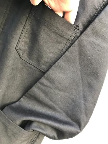 60-70's Vintage Dead Stock Barbe Bleue Black Moleskin Jacket 60-70's Vintage Dead Stock Barbe Bleue Black Moleskin Jacket