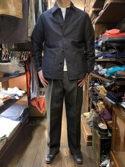 60-70's Vintage Dead Stock Barbe Bleue Black Moleskin Jacket 60-70's Vintage Dead Stock Barbe Bleue Black Moleskin Jacket