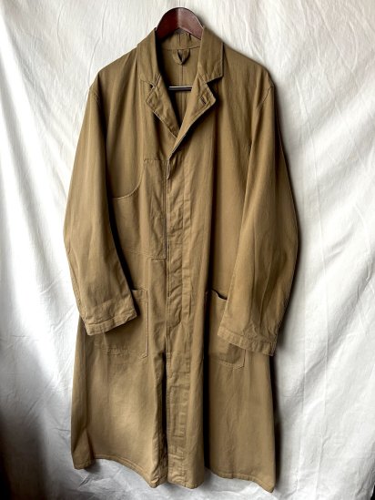 50-60's Vintage GPO (General Post Office) Khaki Drill Work Coat (Size : 10)