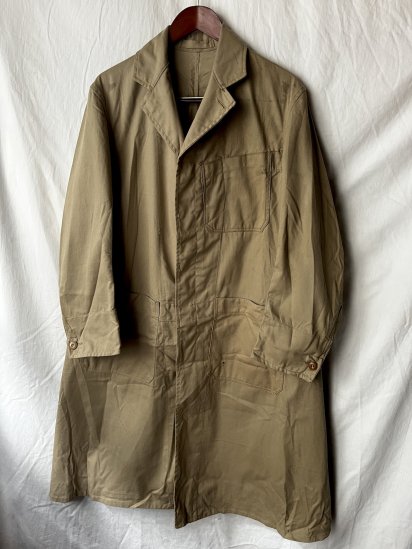 1947 Dated 40's Dead Stock British Army Khaki Drill Duster Coat (Size : 5)
