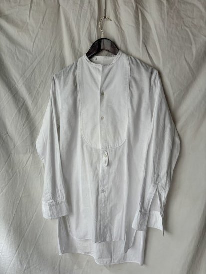 ~50's Vintage Unknown Pullover Bosom Shirt (Size : approx S~M)
