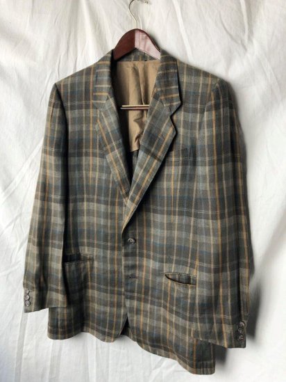 Vintage GIANFRANCO FERRE 100% Linen Tailored Jacket Made in Italy (Size : 48R)