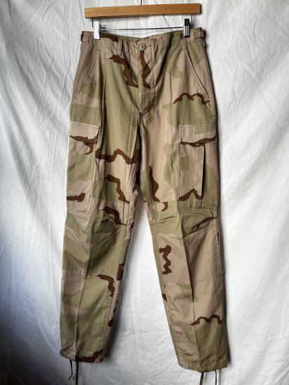 90's Dead Stock US Army BDU Trousers 3 Color Desert Camo (Size : Small-Regular)