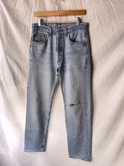 Old Levi's 501 Denim Made in U.S.A (Size : approx 31 x 32)