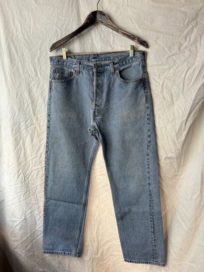 <img class='new_mark_img1' src='https://img.shop-pro.jp/img/new/icons50.gif' style='border:none;display:inline;margin:0px;padding:0px;width:auto;' />Old Levi's 501 Denim Made in U.S.A (Size : approx 35 x 29)