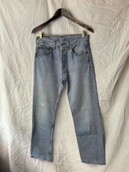 <img class='new_mark_img1' src='https://img.shop-pro.jp/img/new/icons50.gif' style='border:none;display:inline;margin:0px;padding:0px;width:auto;' />Old Levi's 501 Denim Made in U.S.A (Size : approx 30 x 30)