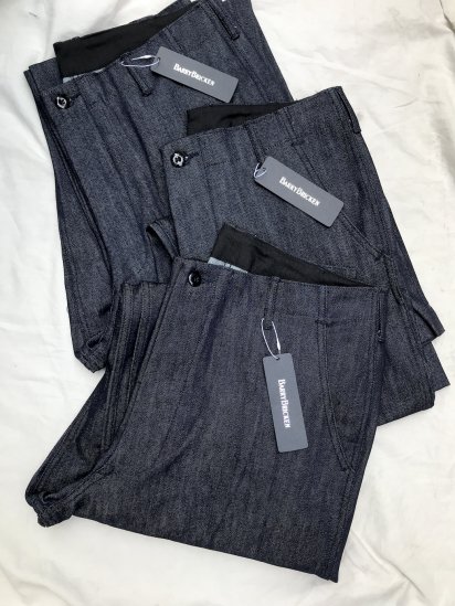 <img class='new_mark_img1' src='https://img.shop-pro.jp/img/new/icons50.gif' style='border:none;display:inline;margin:0px;padding:0px;width:auto;' />BARRY BRICKEN MILITARY INDIGO TROUSERS MADE IN U.S.A