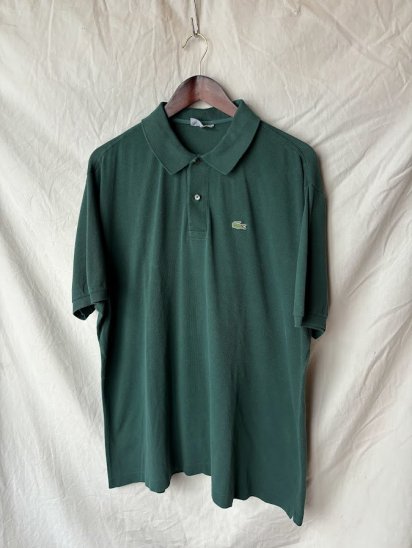 70-80's Vintage Lacoste Moss Stitch Polo Shirt 