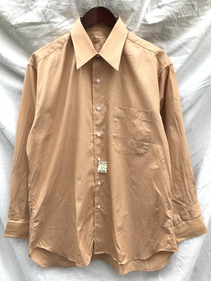 80-90's Dead Stock GITMAN BROS Regular Collar Shirt Made In USA  (Size : 16) / Orange
