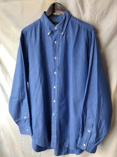 Old Ralph Lauren "YORMOUTH" Pinpoint Oxford BD Shirt (Size : 17-35) / Royal Blue