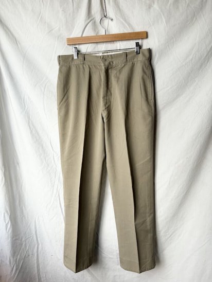 ~70's Vintage US Air Force Cotton Polyester Twill Trousers (Size : approx 3327H)
