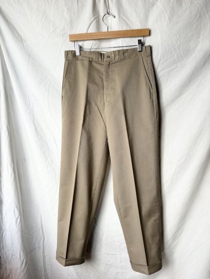 70-80's Vintage Sears "Perma-Prest" Work Trousers Made in USA "Mint Condition" (Size : approx 31×29)
