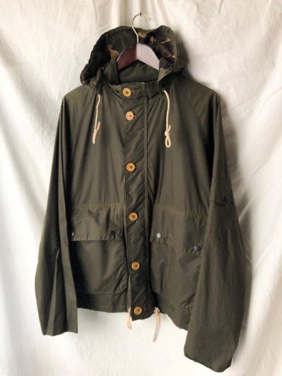 Barbour COWEN COMMANDO Overhand Wax Jacket (Size : L)