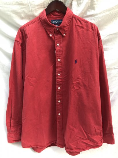 <img class='new_mark_img1' src='https://img.shop-pro.jp/img/new/icons50.gif' style='border:none;display:inline;margin:0px;padding:0px;width:auto;' />Old Ralph Lauren Cotton Twill BD Shirt (Size : XL) 