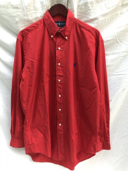 <img class='new_mark_img1' src='https://img.shop-pro.jp/img/new/icons50.gif' style='border:none;display:inline;margin:0px;padding:0px;width:auto;' />Old Ralph Lauren Cotton Poplin BD Shirt (Size : M) 