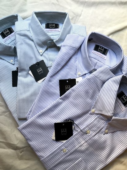 IKE BEHAR Candy Stripe Oxford BD Shirts Made in U.S.A