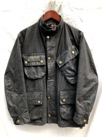 2 Crest Vintage Barbour INTERNATIONAL JACKET Made in England (SIZE : 38 )