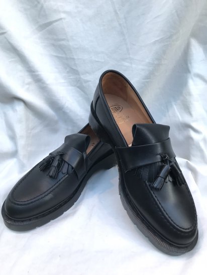 Illminate Shoes Supply Quilt Tassel Loafer Made in England (UK8H) / Black