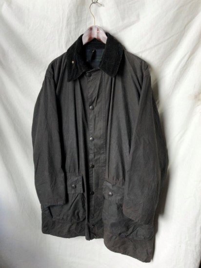 3 Crest Vintage Barbour BORDER Made in England (SIZE : 40) / Black