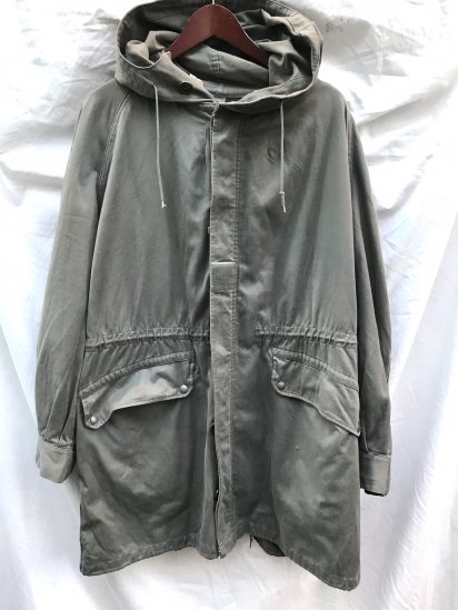 70-80's Vintage French Army M-64 Field Parka with Lining (Size : 92C)