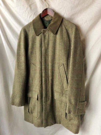 70's Vintage INVERTERE Tweed Country Coat Made in England (Size : 40)