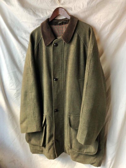 3 Crest Vintage Barbour DERBY TWEED JACKET Made in England (SIZE : 48) 