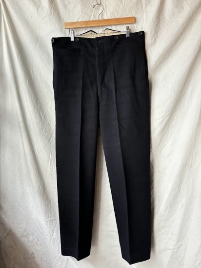 1953 Dated 50's Vintage British Military Wool Melton Trousers 