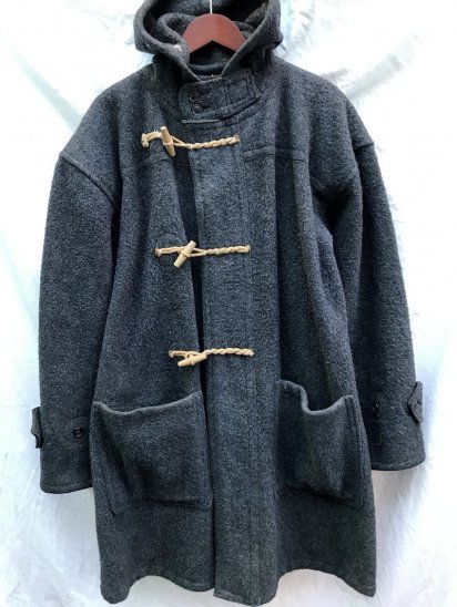 40's Vintage Royal Canadian Navy Duffle Coat (Size : 1) / Charcoal