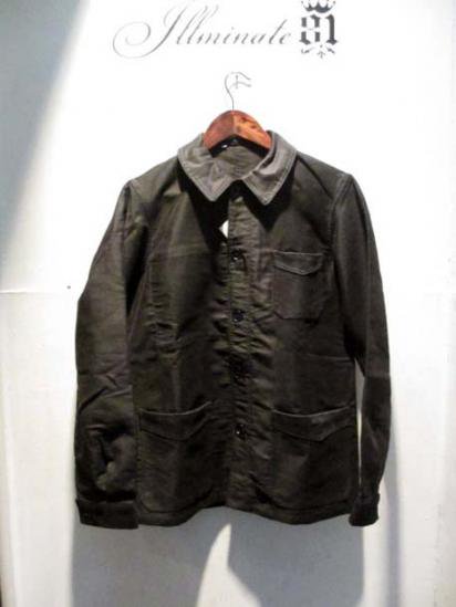 50's Vintage Black Moleskin French Work Jacket Dead stock