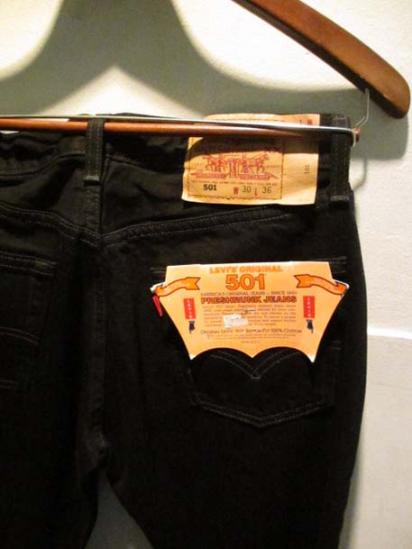 Levi's 501 Made in USA BLACK DEAD STOCK