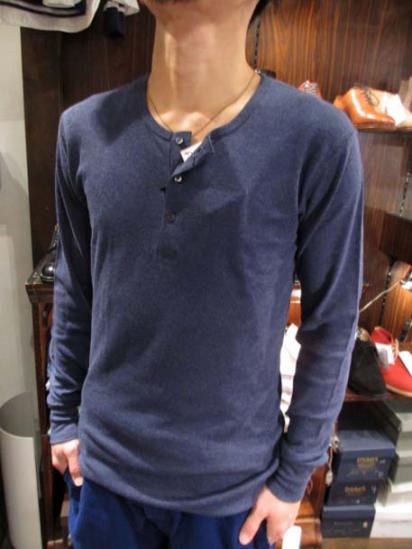 Gicipi Cotton Waffle Henley L/T Made in Italy Style Sample