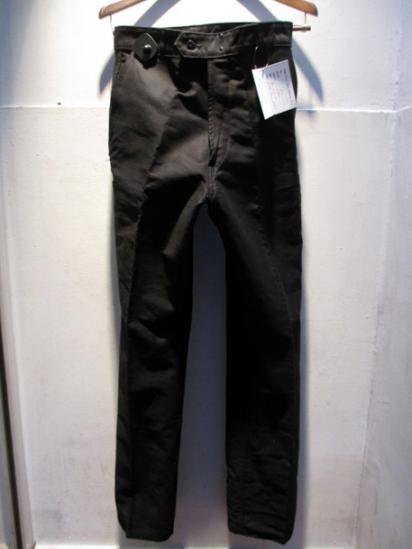 60's Vintage Black Moleskin French Work Pants Dead stock