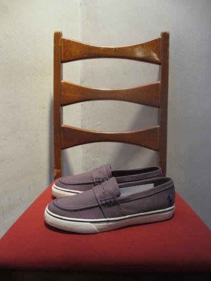 Ralph Lauren Loafer Type Sneaker MANSHEIM PENNY Gray<BR>SALE! 7,800 + Tax  4,680 + Tax