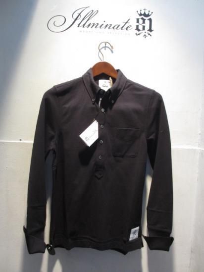 BLACK FLEECE by Brooks Brothers Long/s B.D Polo Black