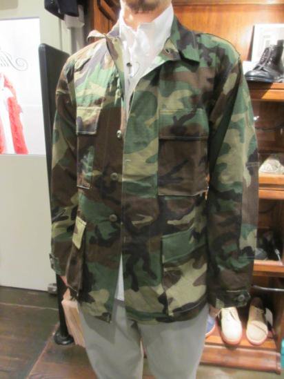 80-90's Dead Stock Woodland Camo US Army BDU Jacket Style sample