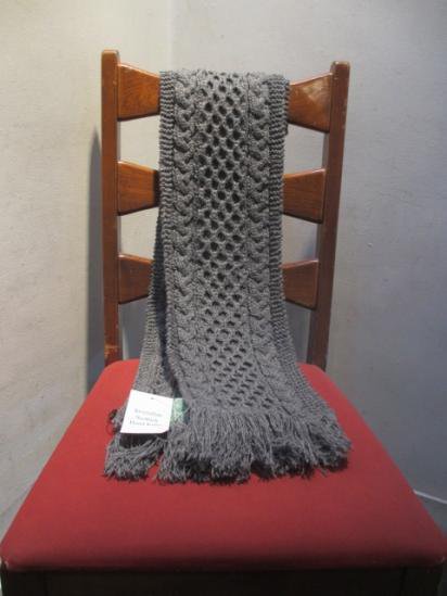INVERALLAN 12A Knit Muffler Made in Scotland Gray