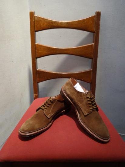 ALDEN Suede Plain Toe Shoes Made in U.S.A